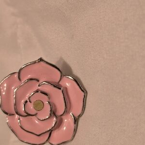 Pink Flower Brooch